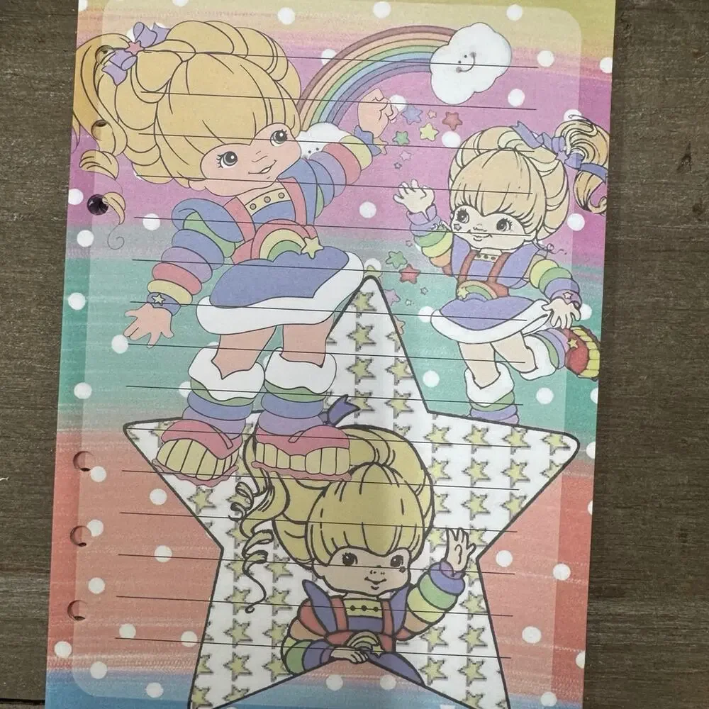 Rainbow Brite Size A5 Refill Stationery Paper (50 sheets)